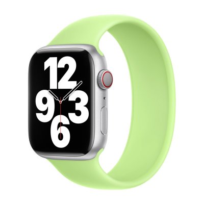 APPLE Bracelet Boucle unique en Silicone  Watch  38/40/41/42 mm - Taille 1 - Sprout Green