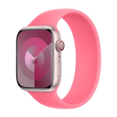 APPLE Bracelet Boucle unique en Silicone  Watch  38/40/41/42 mm - Taille 3 - Pink