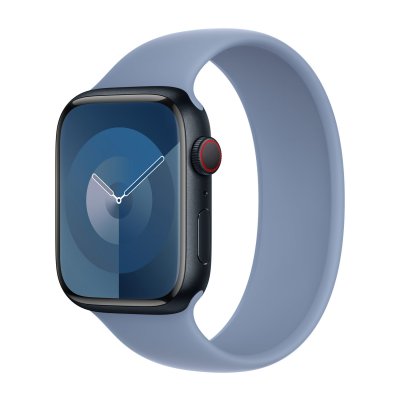 APPLE Bracelet Boucle unique en Silicone  Watch  44/45/46/49 mm - Taille 6 - Winter Blue