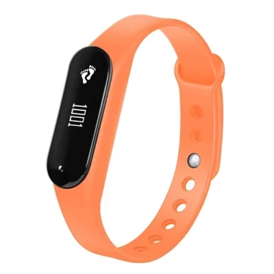 YONIS Bracelet Connect&eacute; Sport iOs Android Montre Tactile Cardio Appel IP65 Orange