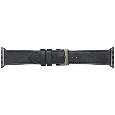 DBRAMANTE1928 Bracelet  Copenhagen Cuir Noir Gris Apple Watch