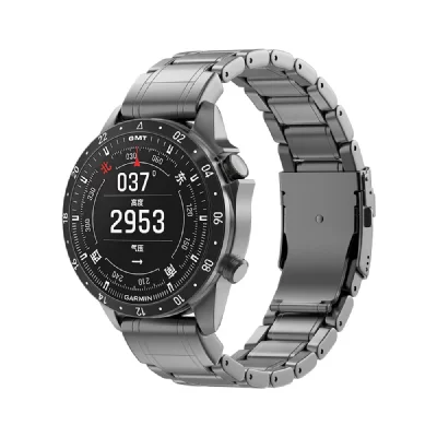 INF Bracelet de montre en titane 22 mm pour Garmin Fenix 8/7 - Gris - Neuf