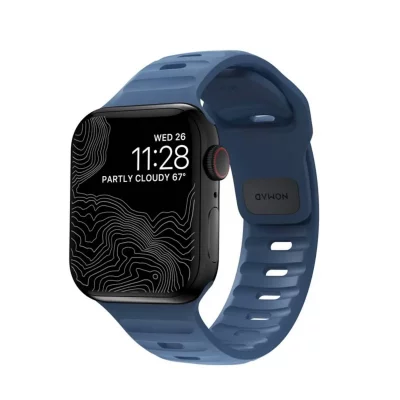 NOMAD Bracelet de montre pour apple watch 38, 40, 41, 42mm sport band  bleu NM-NM014902858 