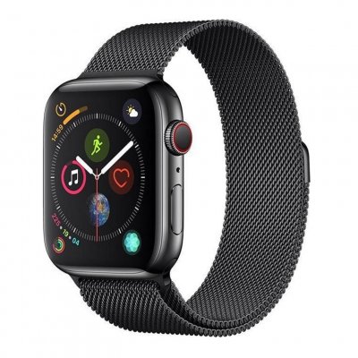 DEVIA Bracelet  &eacute;l&eacute;gant boucle milanaise gris sid&eacute;ral pour Apple Watch 38/40 mm