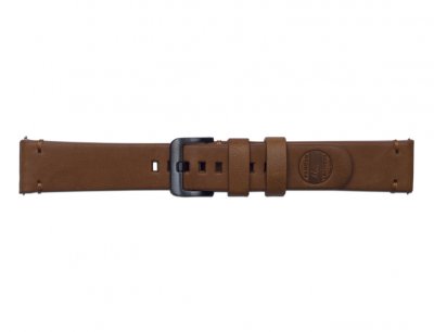 SAMSUNG Bracelet en cuir Horween marron Essex 20mm pour Galaxy Watch 