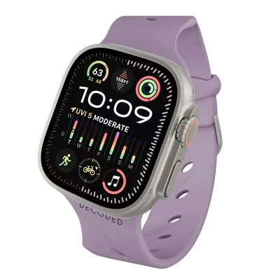 DECODED Bracelet en Silicone Ares Splice pour Watch 44 &agrave; 49mm  Violet