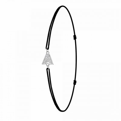 ATHEME Bracelet Femme Ath&egrave;me - BS082-SB049-A Tissu Argent