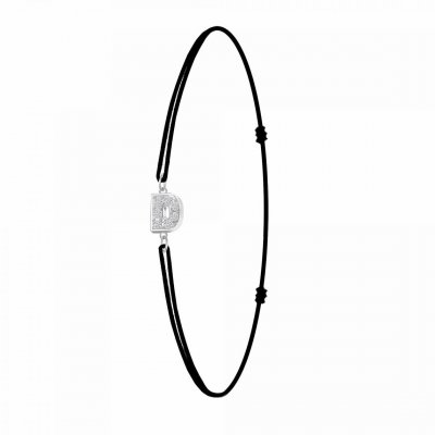ATHEME Bracelet Femme Ath&egrave;me - BS082-SB049-D Tissu Argent