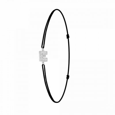 ATHEME Bracelet Femme Ath&egrave;me - BS082-SB049-E Tissu Argent