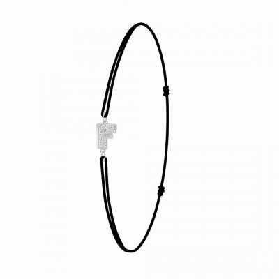 ATHEME Bracelet Femme Ath&egrave;me - BS082-SB049-F Tissu Argent