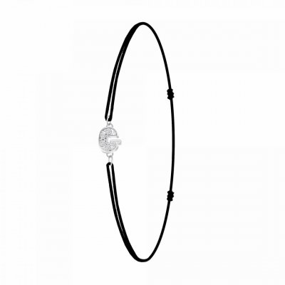 ATHEME Bracelet Femme Ath&egrave;me - BS082-SB049-G Tissu Argent