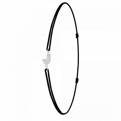 ATHEME Bracelet Femme Ath&egrave;me - BS082-SB049-J Tissu Argent