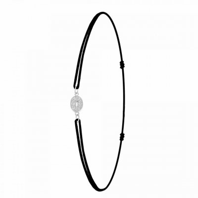 ATHEME Bracelet Femme Ath&egrave;me - BS082-SB049-O Tissu Argent