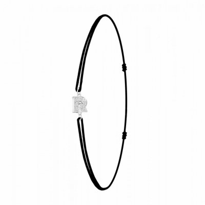 ATHEME Bracelet Femme Ath&egrave;me - BS082-SB049-R Tissu Argent