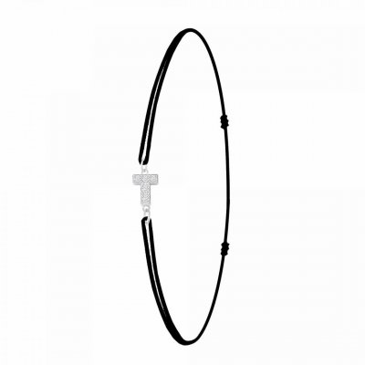 ATHEME Bracelet Femme Ath&egrave;me - BS082-SB049-T Tissu Argent
