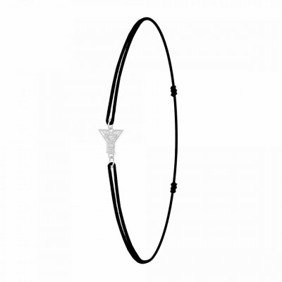 ATHEME Bracelet Femme Ath&egrave;me - BS082-SB049-Y Tissu Argent