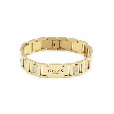 GUESS BIJOUX Bracelet Guess "Frontiers" Acier dor&eacute; - JUMB01341JWYG