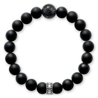 THOMAS SABO Bracelet Homme Sterling silver Noir A1085-023-11-PAR Noir 