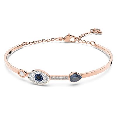 SWAROVSKI BIJOUX Bracelet-jonc Swarovski Symbolic en m&eacute;tal plaqu&eacute; or rose