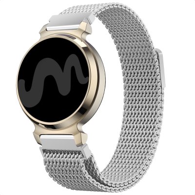 IMOSHION Bracelet magn&eacute;tique milanais pour Garmin Lily 2 - Acier inoxydable Argent