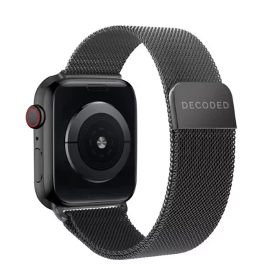 DECODED Bracelet Milanais Magn&eacute;tique Traction pour Apple Watch 41mm  Noir