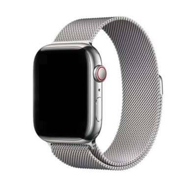 DECODED Bracelet Milanais Magn&eacute;tique Traction pour Apple Watch 8 41mm  Argent
