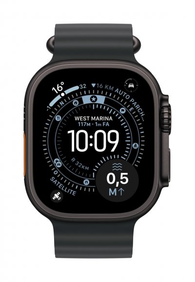 APPLE Bracelet Oc&eacute;an Marine 49 mm - Finition Titane Noir