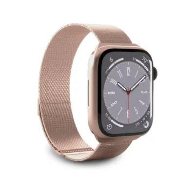 SBS Bracelet pour montre PURO band Apple Watch Rose  bo&icirc;tier 38-40-41 mm