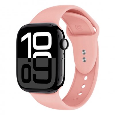 GENERIQUE Bracelet pour Watch 38 / 40 / 41 / 42mm en Silicone Liquide Crong Rose