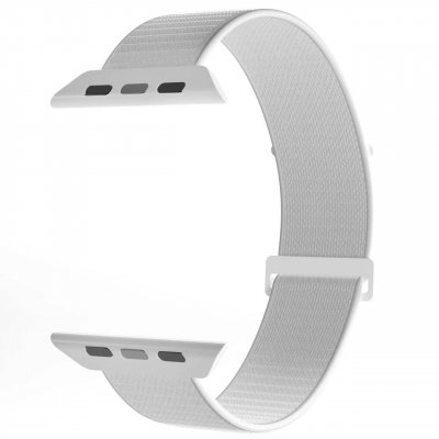 PURO Bracelet pour Watch 38-40-41-42mm Nylon Sport Ajustable et Confortable Blanc / Gris