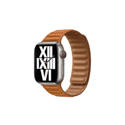 AVIZAR Bracelet pour Watch 42/44 et 45mm &agrave; maillons magn&eacute;tiques Eko Marron