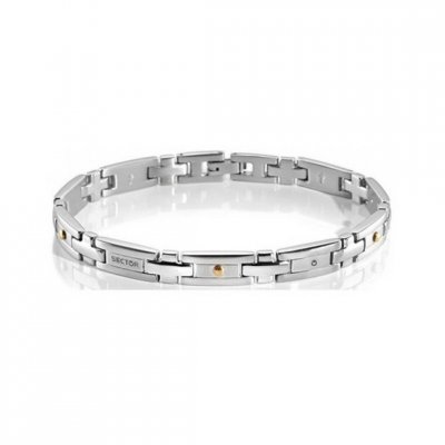 SECTOR Bracelet  SLI57 - Bracelet Gourmette bicolore Homme