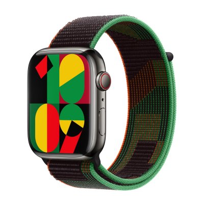 APPLE Bracelet Sport Loop pour  Watch 38/40/41/42 mm - Black Unity