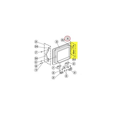 SAMSUNG Bras articule gauche porte bar pour refrigerateur  - da6690123a