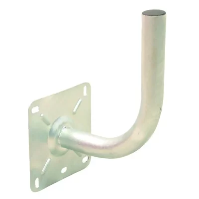 OPTEX Bras Coud&eacute; en Acier Galvanis&eacute; - &Oslash; 40mm - D&eacute;port 30 cm - Hauteur 28cm