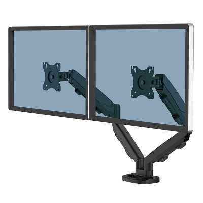 FELLOWES Bras support &eacute;crans double eppa - noir - noir - 