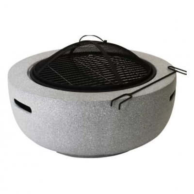 ESSCHERT DESIGN Brasero d'ext&eacute;rieur bas rond &oslash;59 8 x h. 35 2 cm