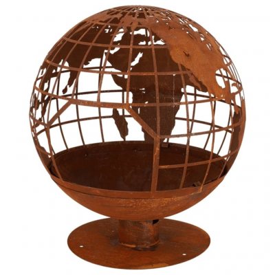 ESSCHERT Brasero d'ext&eacute;rieur forme plan&egrave;te &oslash;57 5 x 66 cm