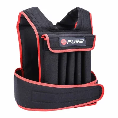 PURE 2IMPROVE Brassi&egrave;re de poids 20kg noir/rouge en n&eacute;opr&egrave;ne pure2improve 490007083
