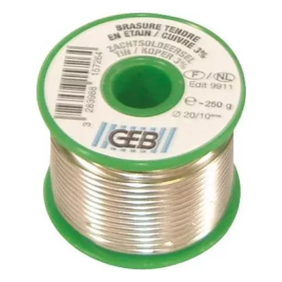 GEB Brasure fil &eacute;tain et cuivre - 250 g