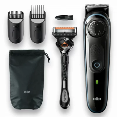 BRAUN  5 bt5341 tondeuse a barbe pour homme, tondeuse pour visage, cheveux