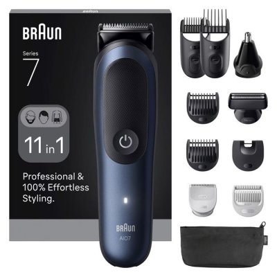 BRAUN  All-In-One Series 7 AIO7540 coffret de soin cheveux, barbe et corps 11v1 1 pcs