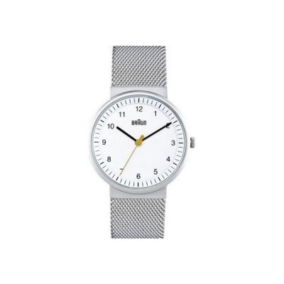 BRAUN  - BN0031WHSLMHL - Montre - Quartz - Analogique - Femme - Bracelet - Acier Inoxydable - Argent