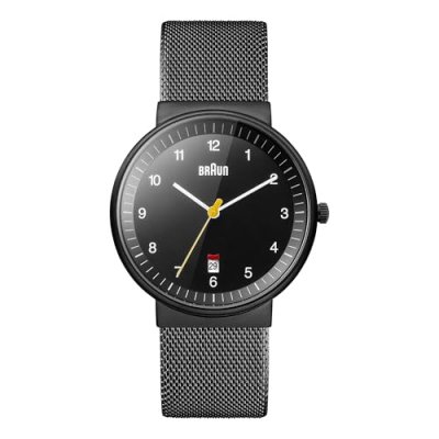 BRAUN  - BN0032BKBKMHG - Montre - Quartz - Analogique - Homme - Bracelet - Acier inoxydable - Noir