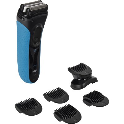 BRAUN   Rasierer Series 3 3010BT Black/Blu Rasoir lavable bleu, noir
