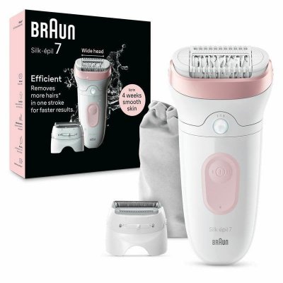 BRAUN  Epilateur SILK EPIL 7-030 Rose, Blanc