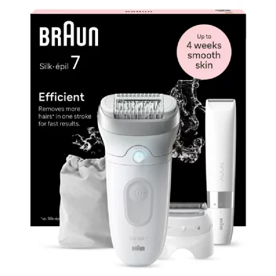 BRAUN  &Eacute;pilateur Silk-&eacute;pil 7 avec t&ecirc;te de rasoir
