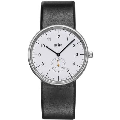 BRAUN  Homme Analogique Quartz Montre Bracelet en Cuir BN0024WHBKG