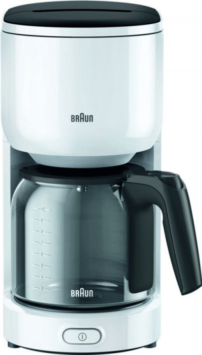 BRAUN  KF3120WH Cafeti&egrave;re Blanc 1000 W