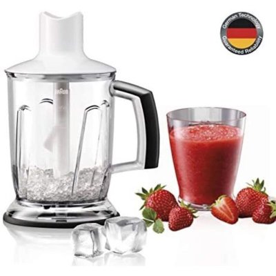 BRAUN  MQ40 Accessoire Batteur Bol Plastique Blanc 11 x 16 x 11 cm